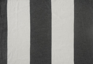 50" X 60" Blue and White Cotton Woven Striped Throw Blanket with Tassels