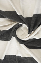 50" X 60" Blue and White Cotton Woven Striped Throw Blanket with Tassels