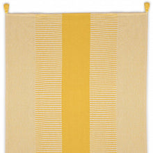 60" X 50" Green Woven Cotton Striped Throw Blanket with Tassels