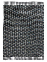 50" X 60" Black And Gold Geometric Cotton Woven Throw Blanket with Tassels