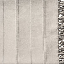 Green Woven Cotton Striped Throw Blanket
