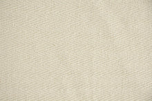 60" X 50" Cream Woven Cotton Chevron Throw Blanket with Tassels