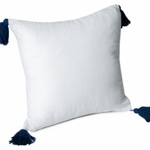 20" X 20" Gray And Beige 100% Cotton Zippered Pillow
