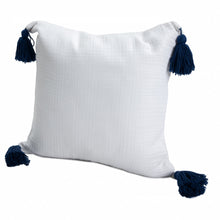 20" X 20" Gray And Beige 100% Cotton Zippered Pillow