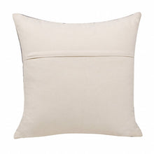 20" X 20" Gray White And Yellow 100% Cotton Geometric Zippered Pillow