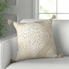 20" X 20" Silver Gray And Light Gray Viscose Zippered Pillow