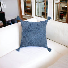 20" X 20" Silver Gray And Light Gray Viscose Zippered Pillow