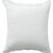 20" X 20" Cream And Beige 100% Cotton Zippered Pillow