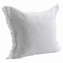 20" X 20" Cream And Beige 100% Cotton Zippered Pillow