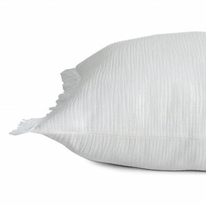 20" X 20" Cream And Beige 100% Cotton Zippered Pillow