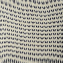 18" X 18" Navy And Ivory 100% Cotton Striped Zippered Pillow