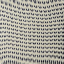 18" X 18" Light Turquoise And Ivory 100% Cotton Striped Zippered Pillow