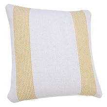 20" X 20" Pale Blue And White 100% Cotton Geometric Zippered Pillow