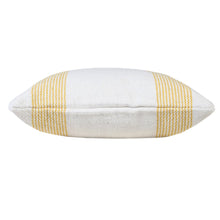 20" X 20" Pale Blue And White 100% Cotton Geometric Zippered Pillow