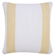 20" X 20" Pale Blue And White 100% Cotton Geometric Zippered Pillow
