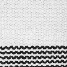 20" X 20" Pale Blue And White 100% Cotton Geometric Zippered Pillow