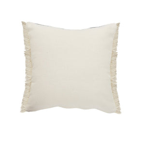 24" Denim Blue Jute Throw Pillow