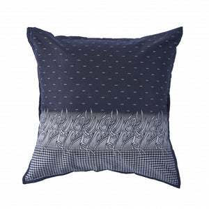 20" Black and Yellow Throw Pillow with Tassels