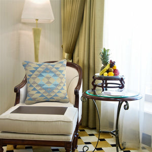 20" Black and Yellow Throw Pillow with Tassels