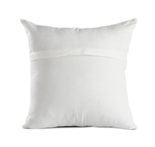 20" X 20" Beige Gray And Off-White 100% Cotton Patchwork Zippered Pillow