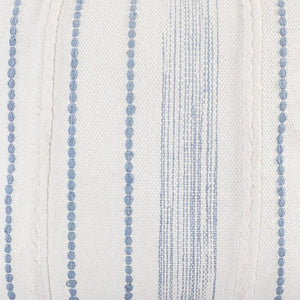 20" Blue and White Throw Pillow