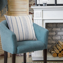 20" Blue and White Throw Pillow