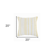 20" Blue and White Throw Pillow