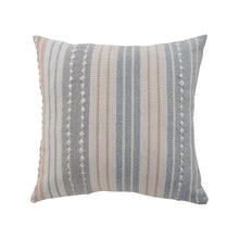 20" Blue and White Throw Pillow