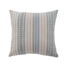 20" Blue and White Throw Pillow