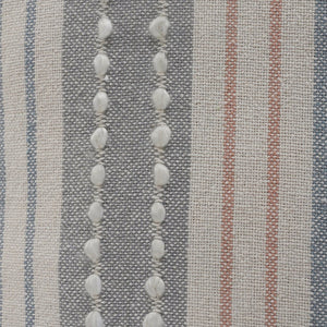 20" Blue and White Throw Pillow
