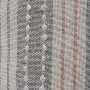 20" Blue and White Throw Pillow