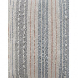 20" Blue and White Throw Pillow