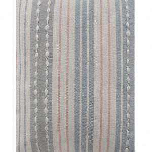 20" Blue and White Throw Pillow