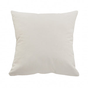 20" Blue and White Throw Pillow