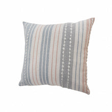 20" Blue and White Throw Pillow