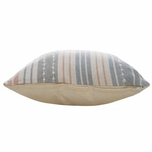 20" Blue and White Throw Pillow