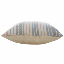 20" Blue and White Throw Pillow