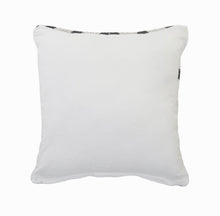 20" X 20" White And Tan 100% Cotton Geometric Zippered Pillow