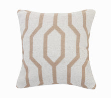 20" Black And White Cotton Geometric Throw Pillow