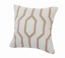 20" Black And White Cotton Geometric Throw Pillow