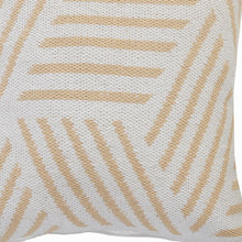 20" Black And White Cotton Geometric Throw Pillow