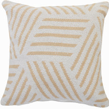 20" Black And White Cotton Geometric Throw Pillow