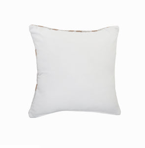 20" Black And White Cotton Geometric Throw Pillow