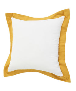 20" X 20" Gray And White 100% Cotton Geometric Zippered Pillow
