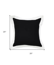 14" X 36" White And Icy Blue 100% Cotton Geometric Zippered Pillow