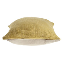 18" Cream Cotton Throw Pillow