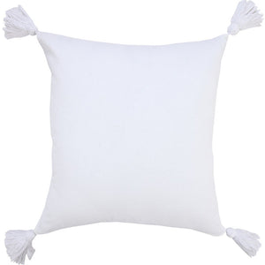 20" X 20" Light Gray And White 100% Cotton Striped Zippered Pillow