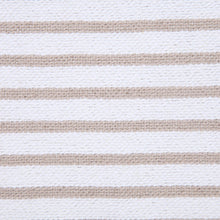 20" X 20" Light Gray And White 100% Cotton Striped Zippered Pillow