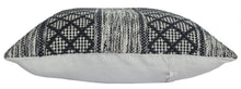 20" Beige And Gray Cotton Geometric Throw Pillow