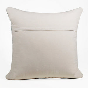14" X 36" Green And White 100% Cotton Geometric Zippered Pillow